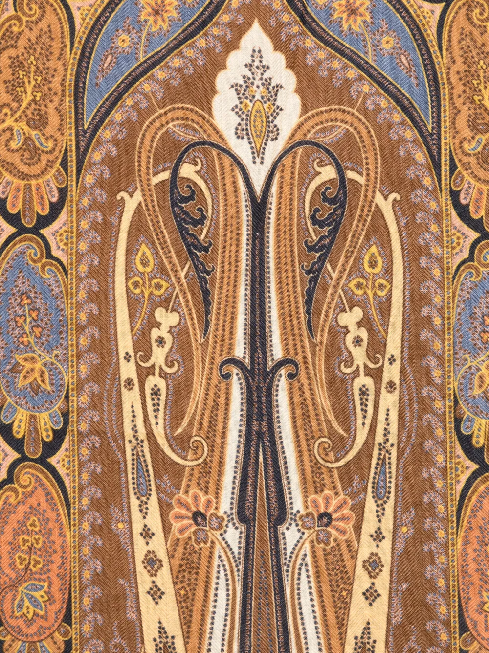 ETRO Sjaal met paisley-patroon Blauw