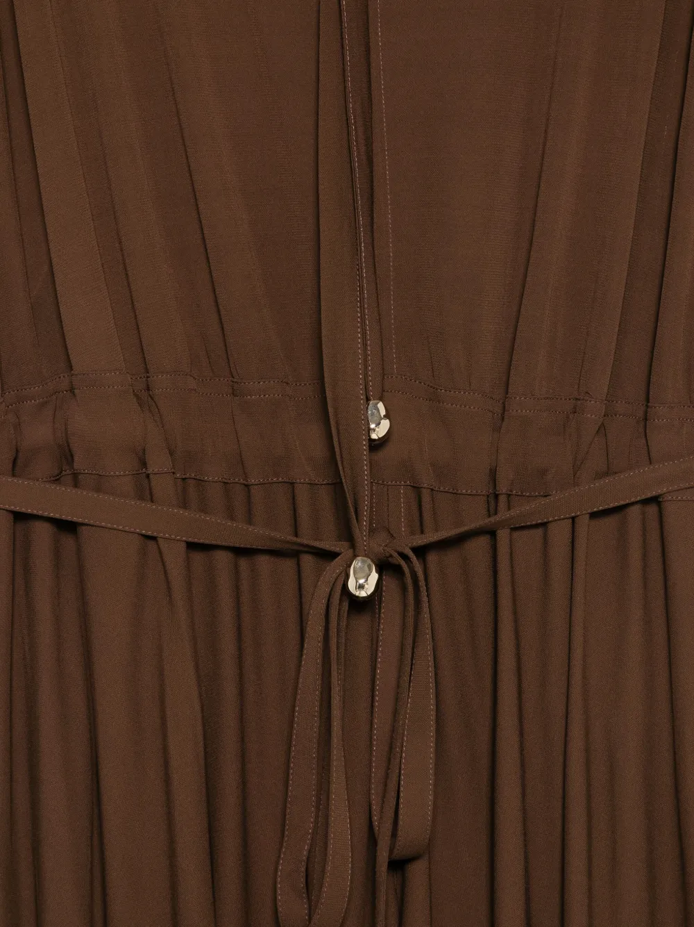 Fabiana Filippi Maxi-jurk met trekkoord Bruin