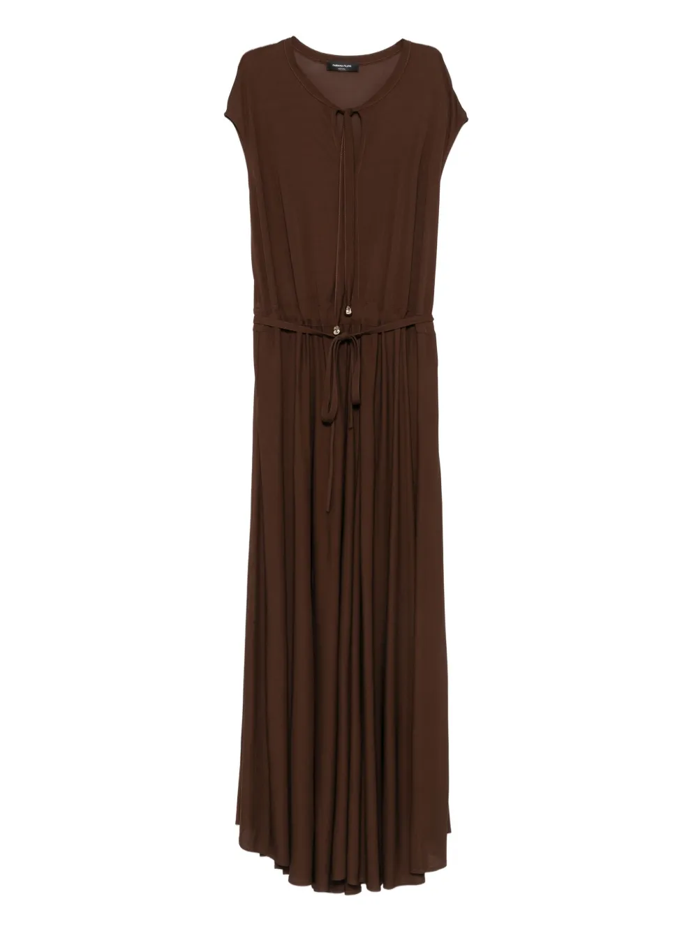 Fabiana Filippi drawstring maxi dress | Brown | Image 1