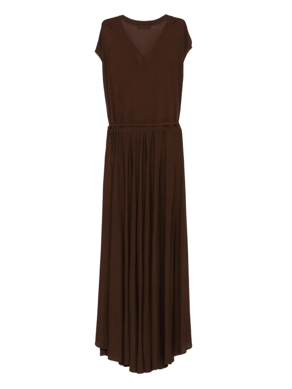 Fabiana Filippi Maxi-jurk met trekkoord - Bruin
