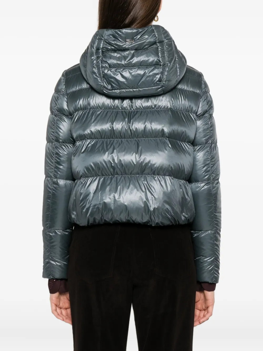 Herno hooded quilted jacket Grijs