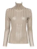 Fabiana Filippi ribbed roll-neck sweater - Neutrals