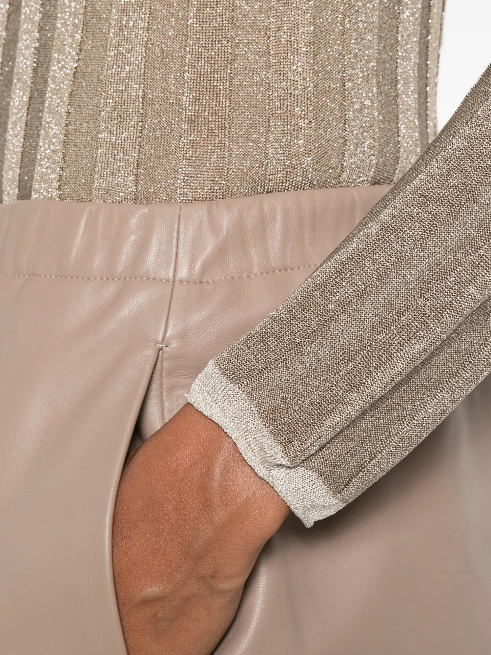 Fabiana Filippi Ribbed Roll-neck Sweater In Neutral