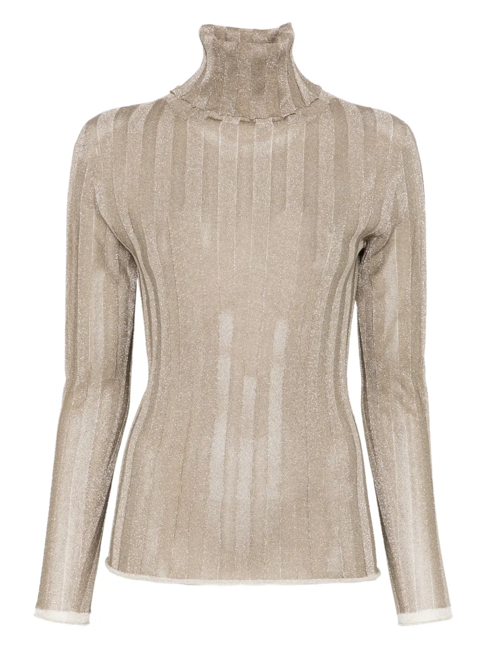 Fabiana Filippi ribbed roll-neck sweater - Toni neutri