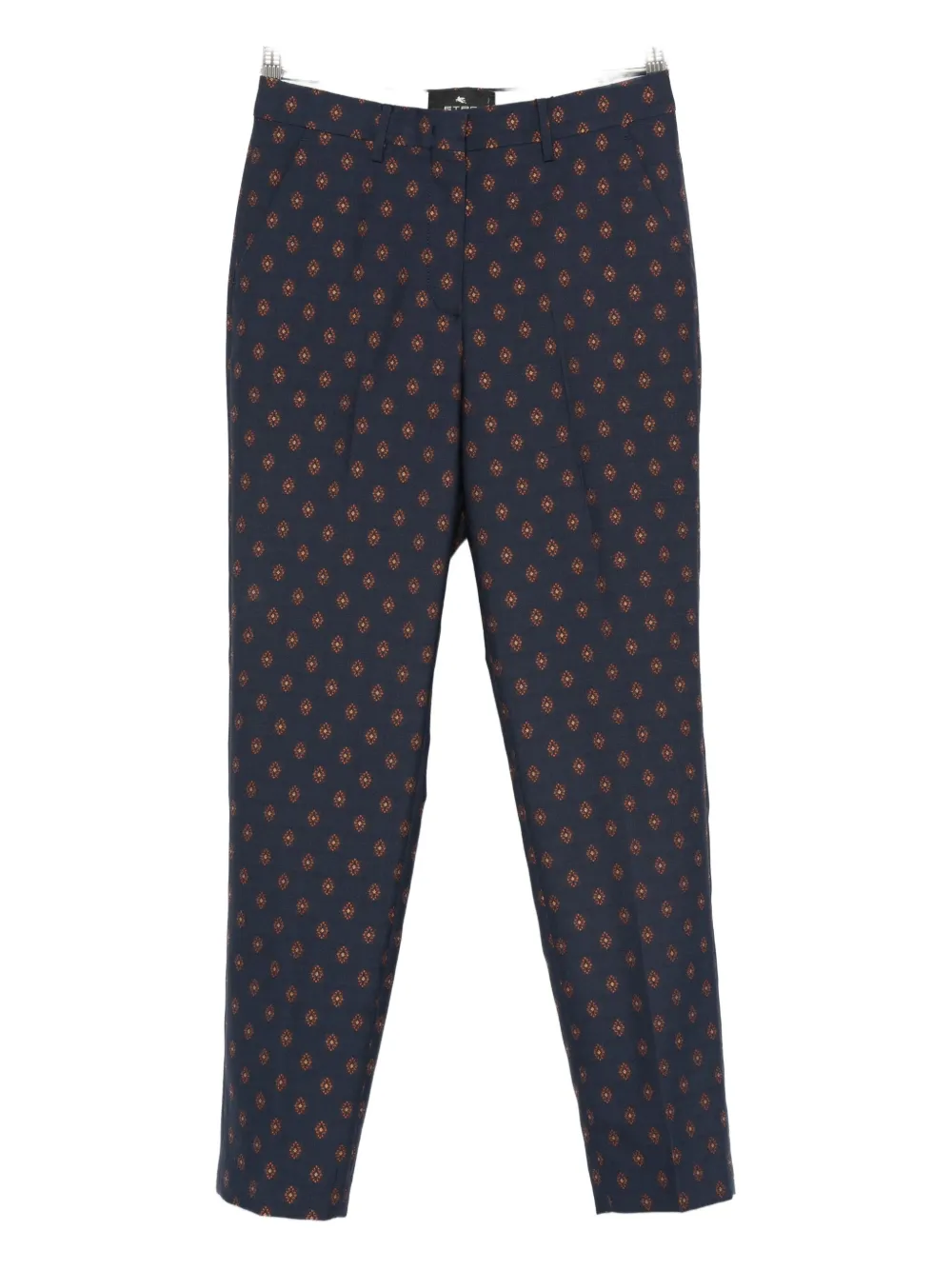 ETRO geometric-print trousers - Blu