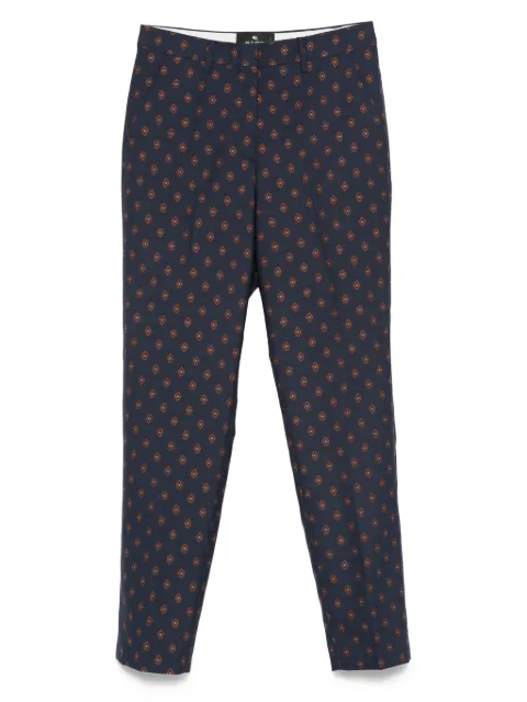 ETRO geometric-print trousers