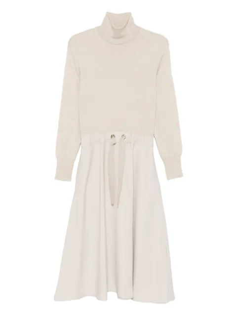 Herno roll-neck tie dress