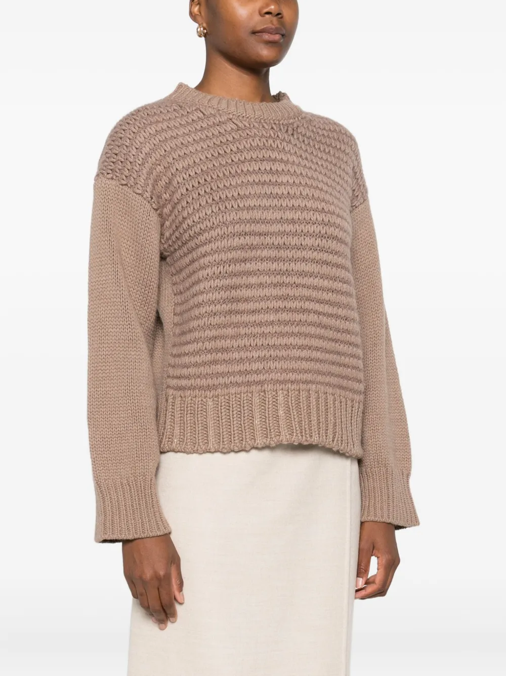 Fabiana Filippi Crew-neck Sweater In Blue