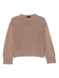 Fabiana Filippi crew-neck sweater - Brown