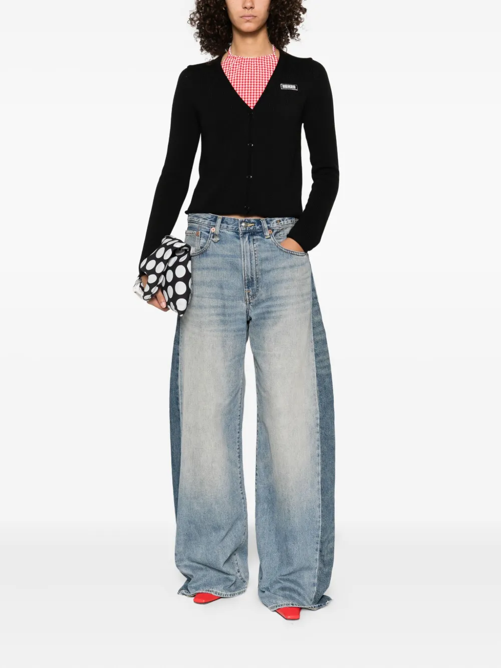 Kenzo Vest met logo en knoopsluiting Zwart
