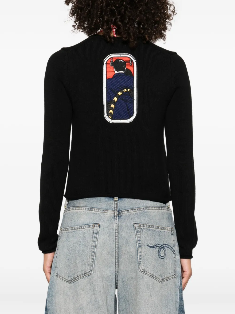 Kenzo Vest met logo en knoopsluiting Zwart