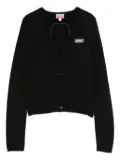Kenzo button-fastening logo cardigan - Black