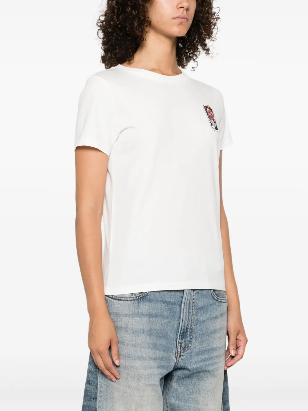Kenzo graphic-print cotton top Wit