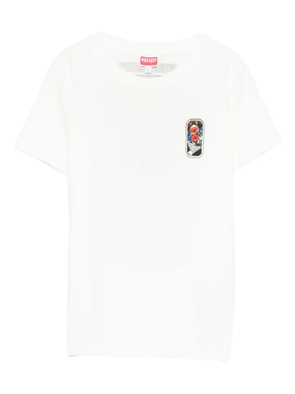 Kenzo graphic-print cotton top Wit