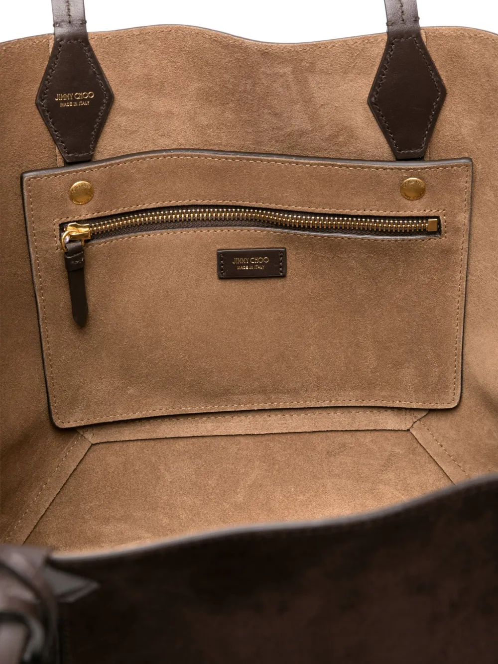 Jimmy Choo Diamond suède leren shopper Bruin