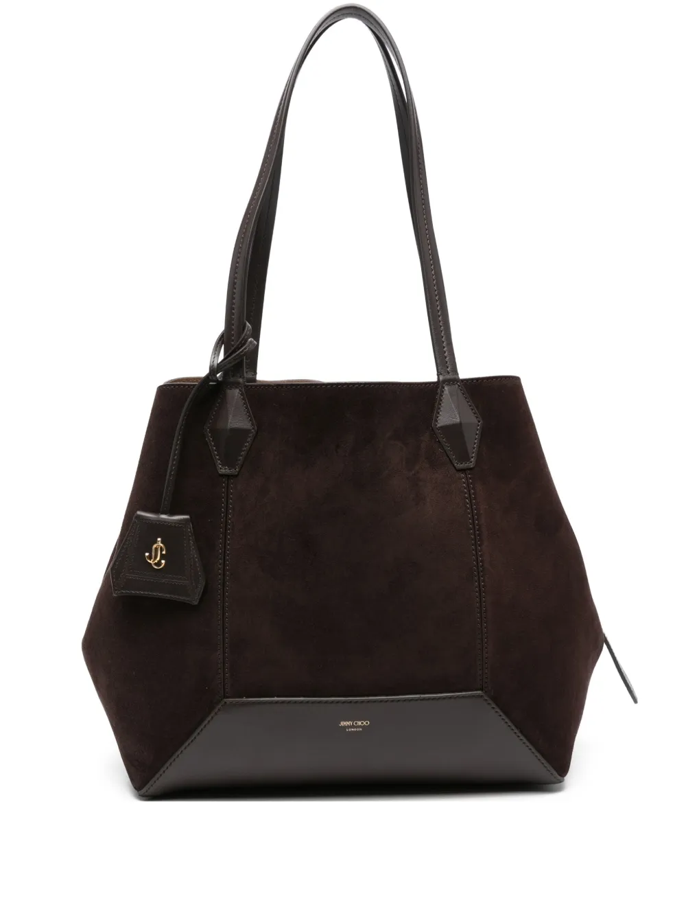Jimmy Choo Diamond suède leren shopper Bruin