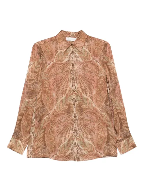ZIMMERMANN paisley-print collared shirt