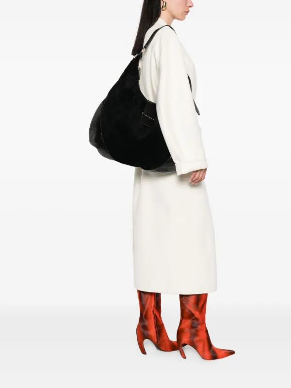 Jimmy Choo スエード ショルダーバッグ | ブラック | FARFETCH JP