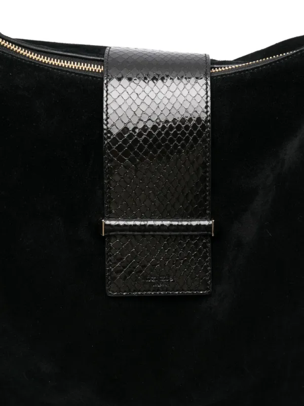 Jimmy Choo スエード ショルダーバッグ | ブラック | FARFETCH JP