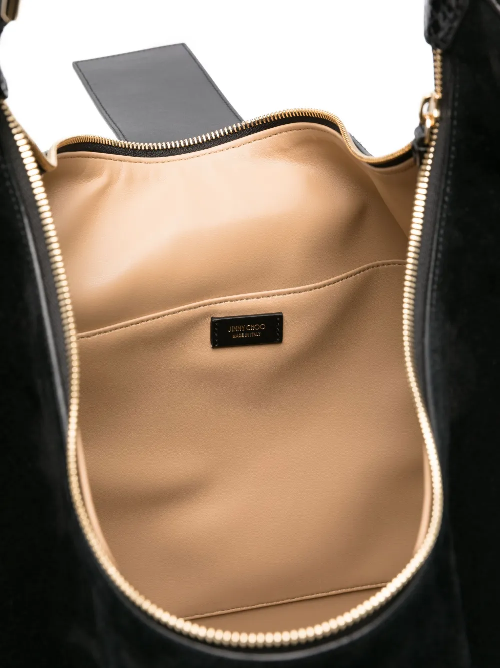 Jimmy Choo Suède leren schoudertas Zwart