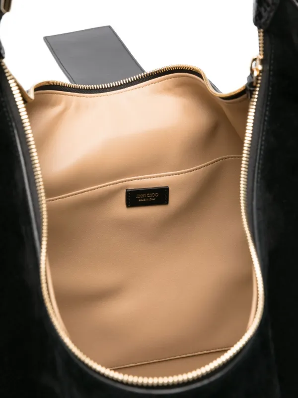 Jimmy Choo スエード ショルダーバッグ | ブラック | FARFETCH JP