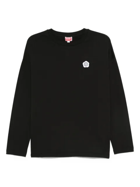 Kenzo flower-embellished long-sleeve top