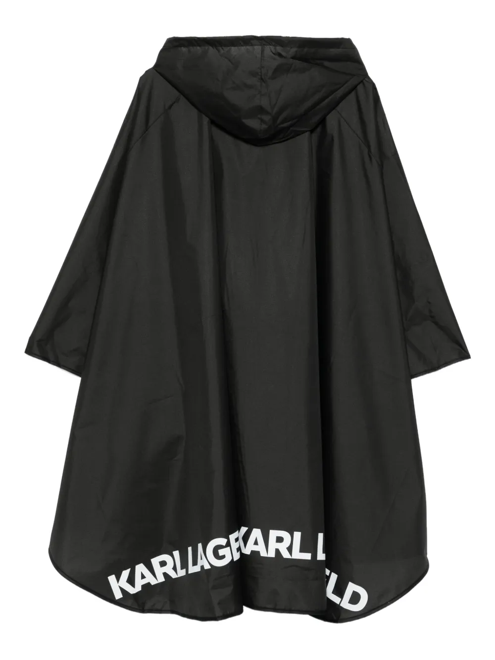 Karl Lagerfeld logo-print hooded poncho | Capes | Image 2