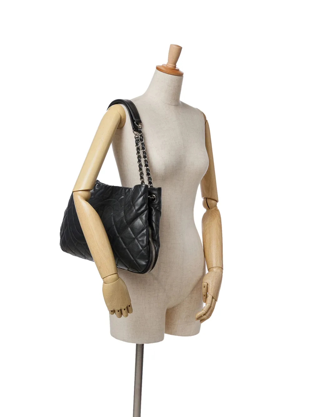 CHANEL Pre-Owned 2011 CC Quilted Caviar Expandable tote bag | Pre-Owned | Image 2