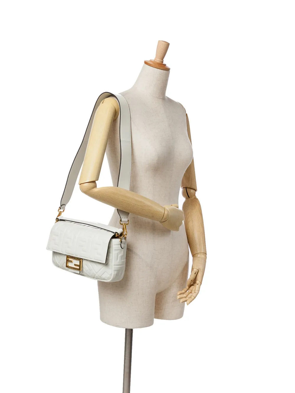 Fendi Pre-Owned 2010-2024 Zucca Embossed Leather Baguette satchel | Pre-Owned | Image 2