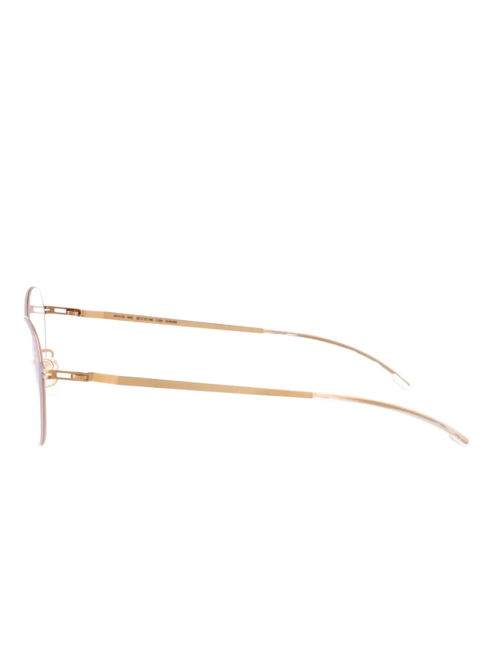 Mykita Bril met rond montuur Goud