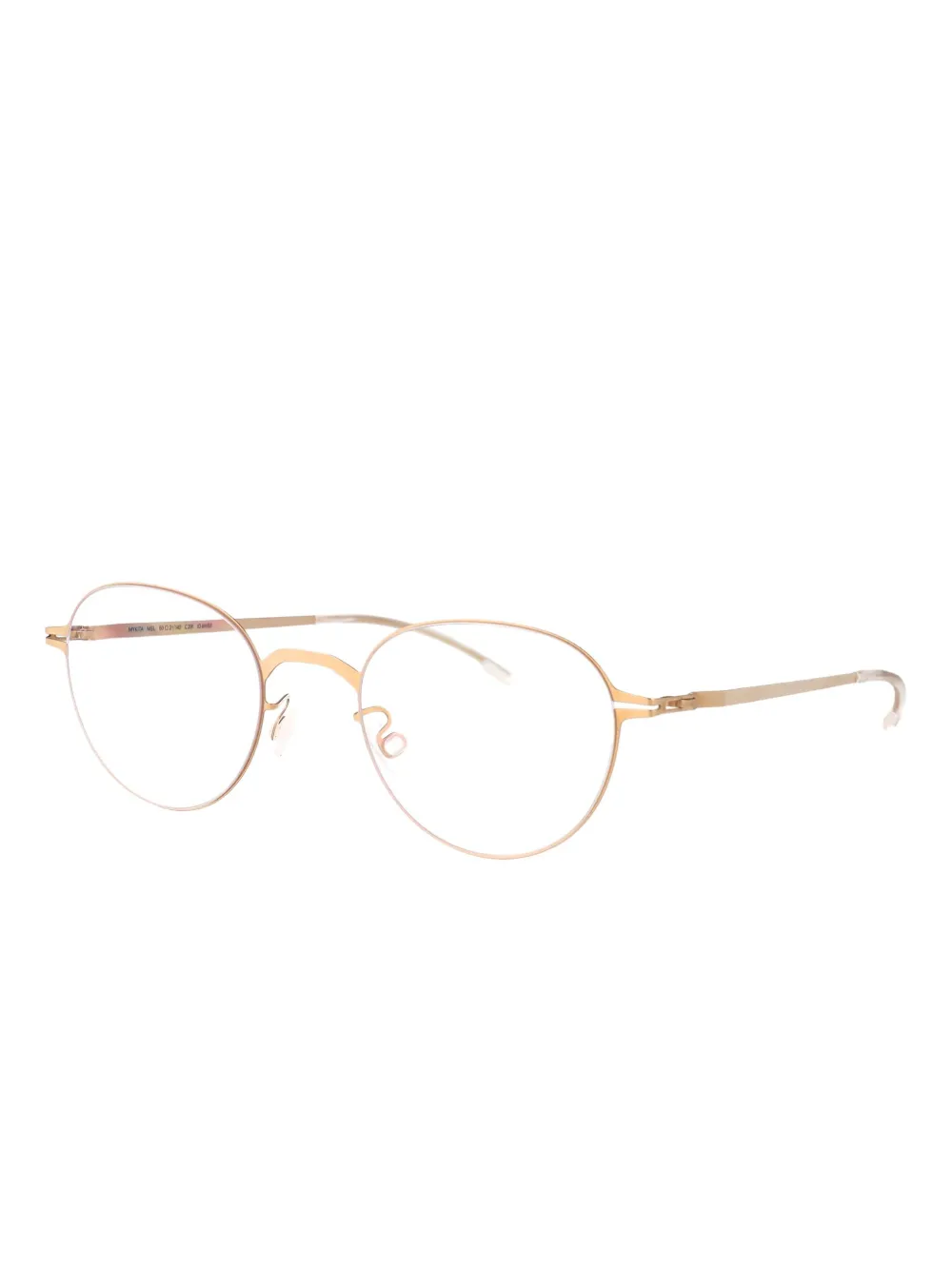Mykita Bril met rond montuur Goud