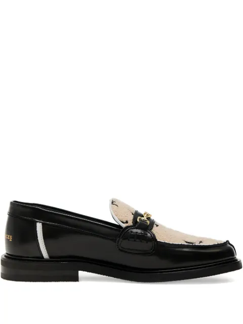 Filling Pieces Generations leather-trimmed pattern loafers