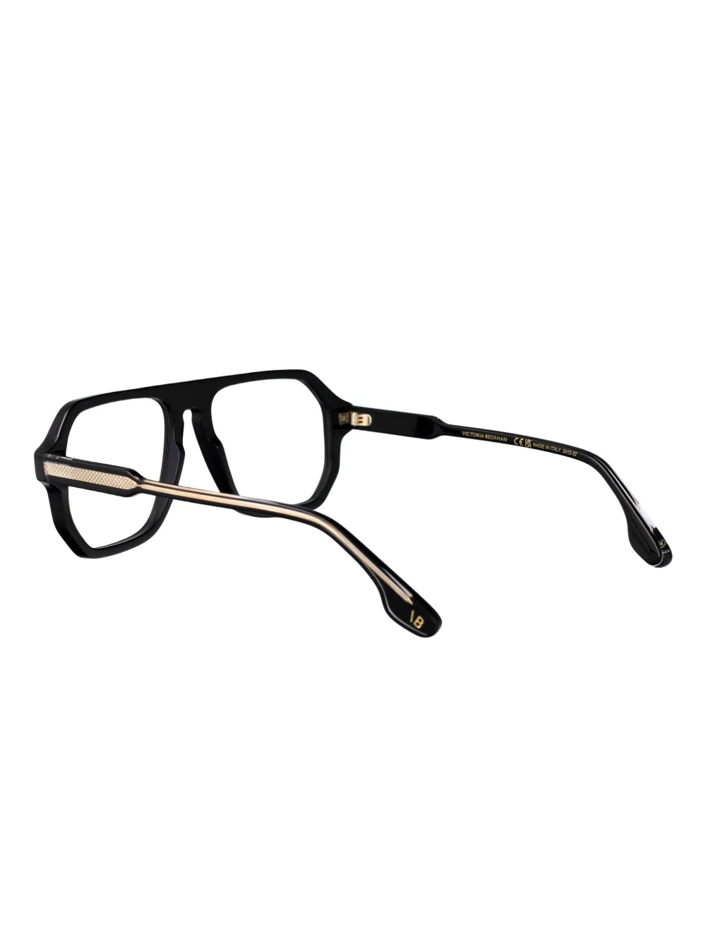 Victoria Beckham Eyewear Zonnebril met oversized montuur Zwart
