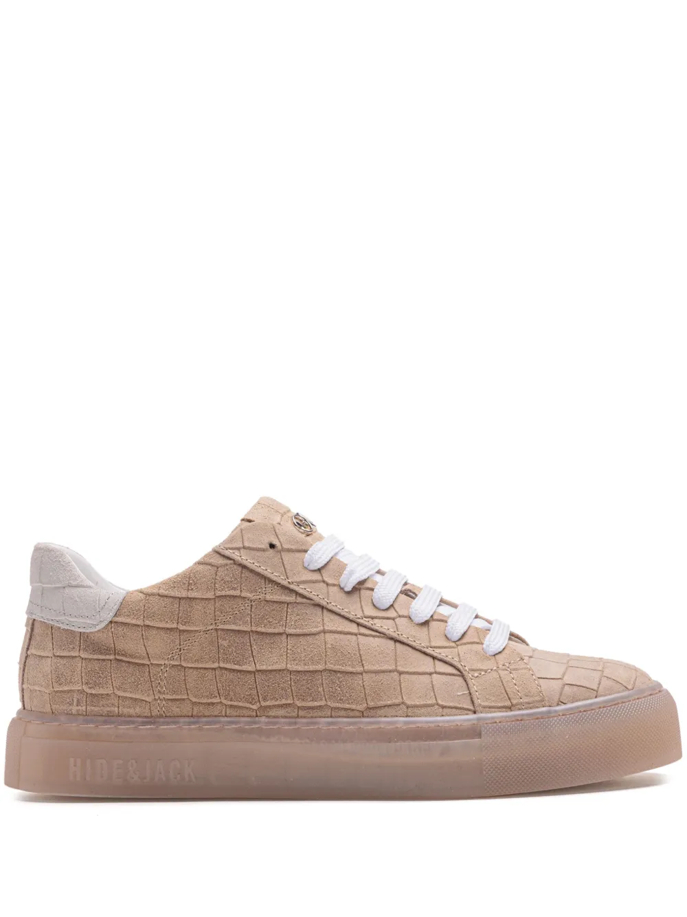 Hide&Jack crocodile-embossed sneakers Neutrals