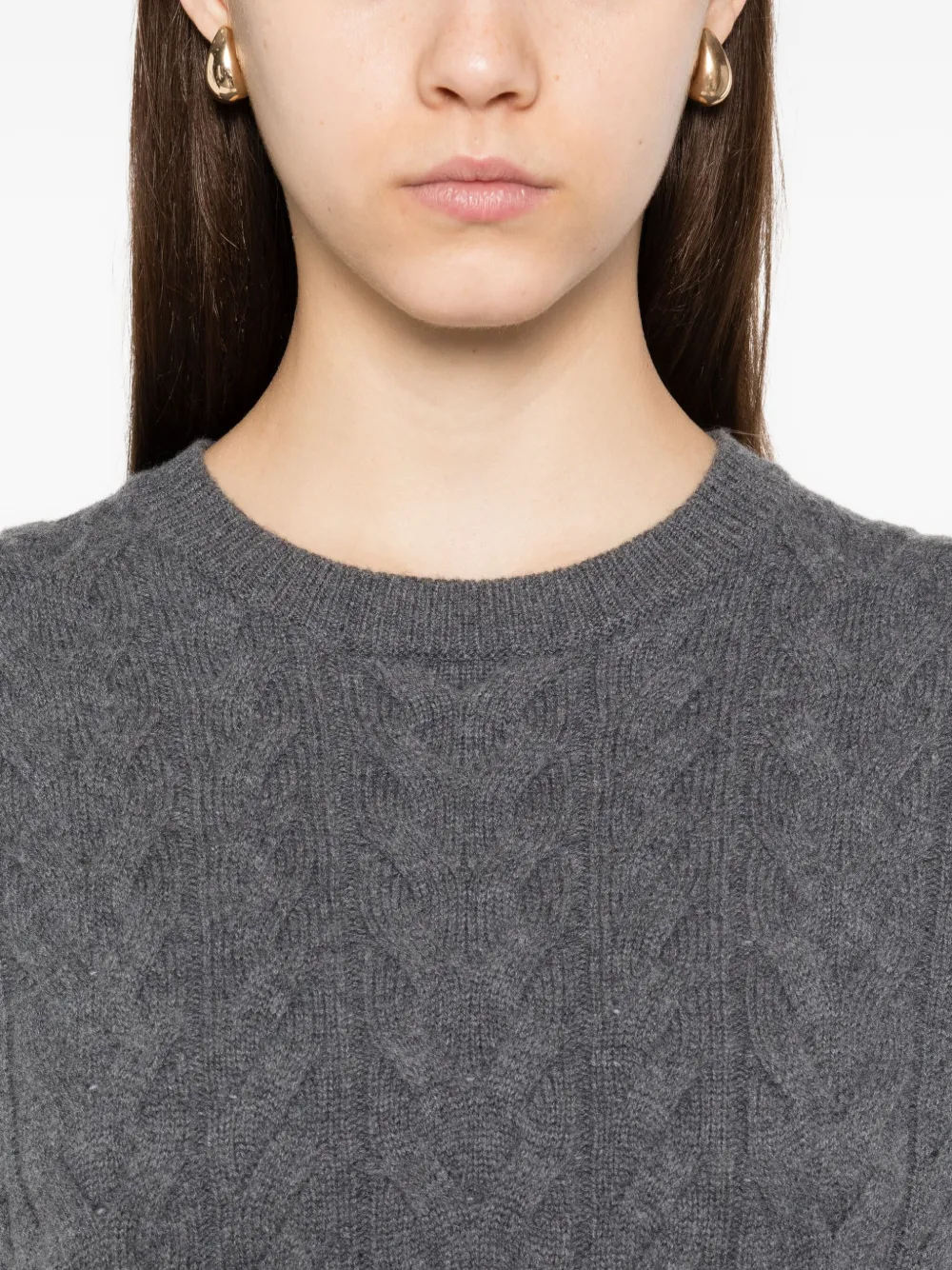 'S Max Mara Kabelgebreide top Grijs