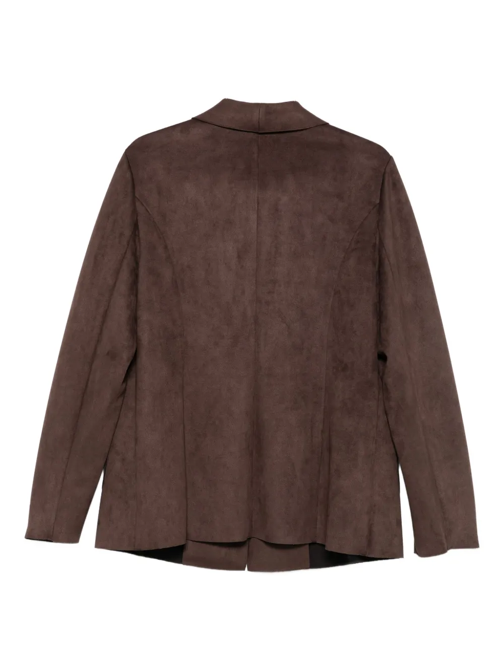 Marina Rinaldi Single-button Pocket Jacket In Brown