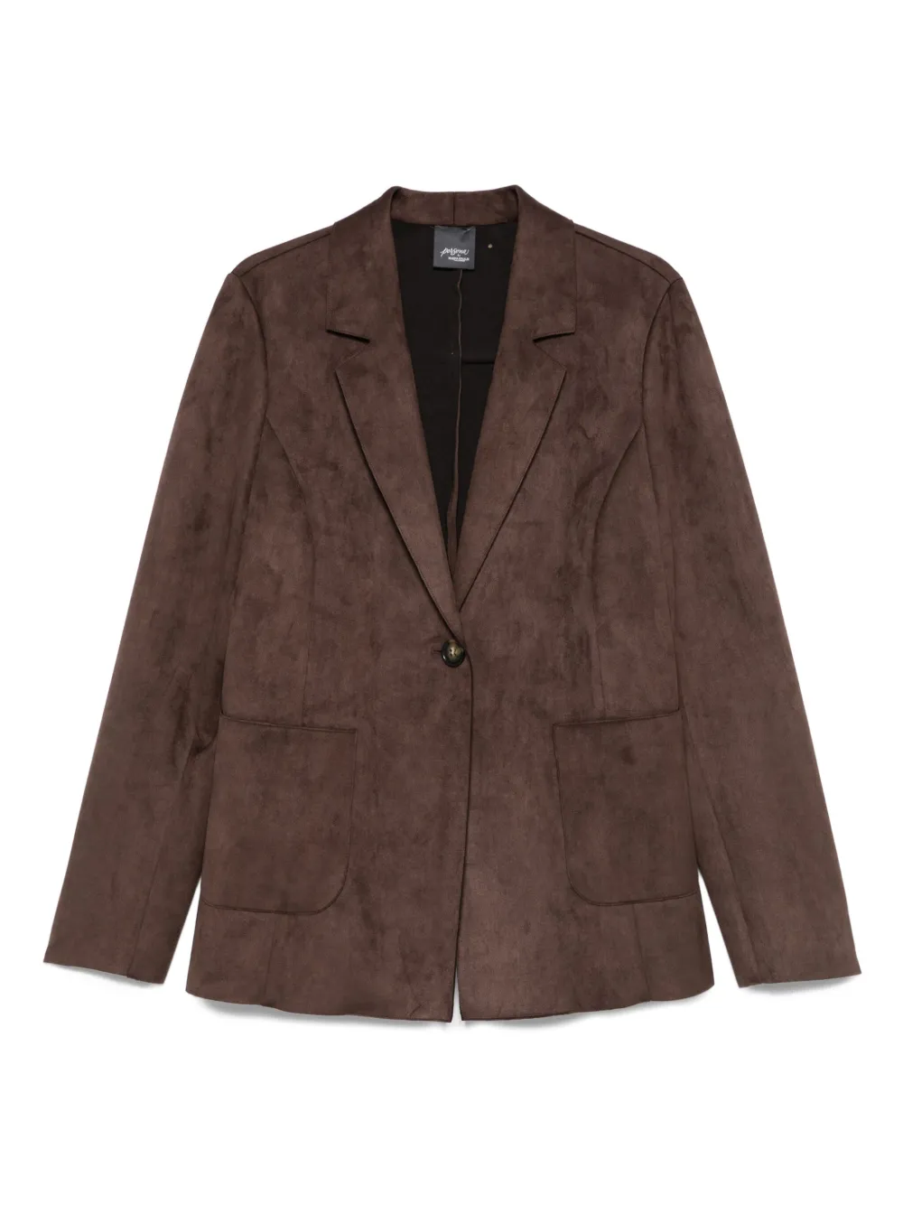single-button pocket jacket