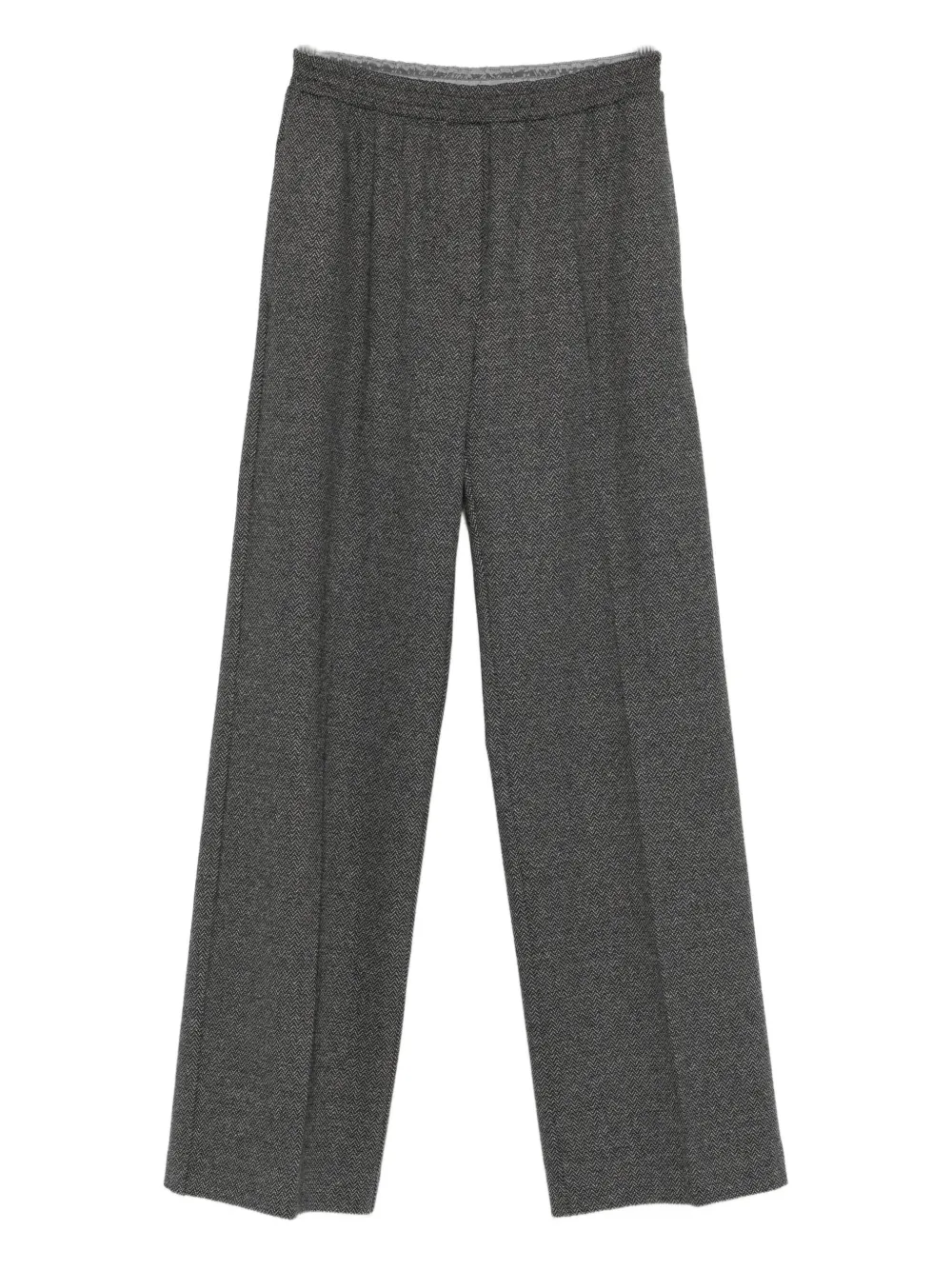 Weekend Max Mara Zelma Elasticated-waistband Trousers In Gray