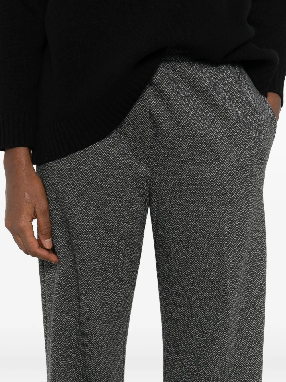 Weekend Max Mara Zelma Elasticated-waistband Trousers In Gray