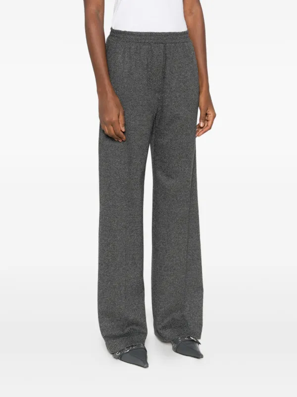 Weekend Max Mara Zelma elasticated-waistband Trousers | Grey Weekend Max Mara Zelma elasticated-waistband Trousers | Grey