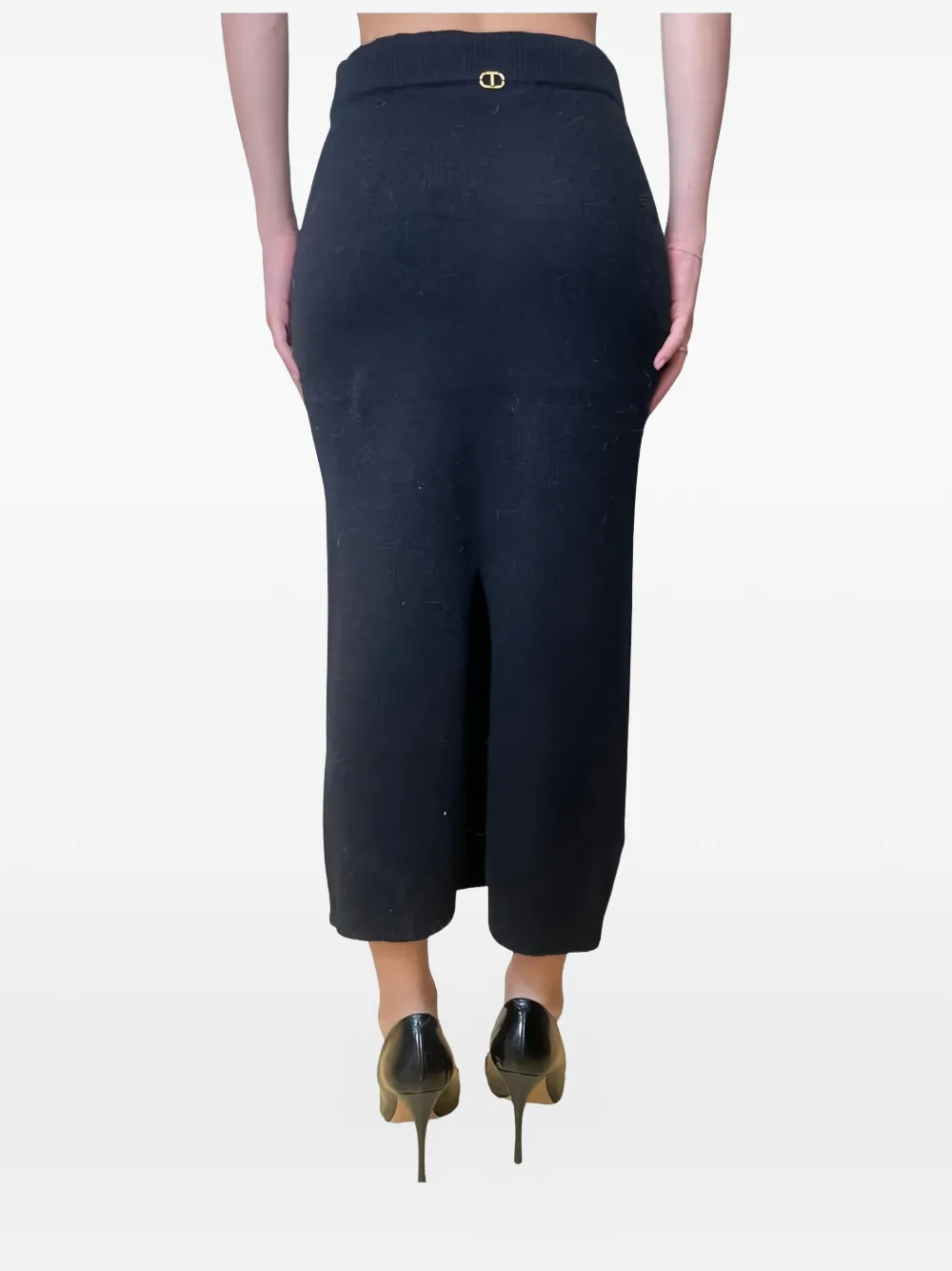 TWINSET split detail skirt - Zwart