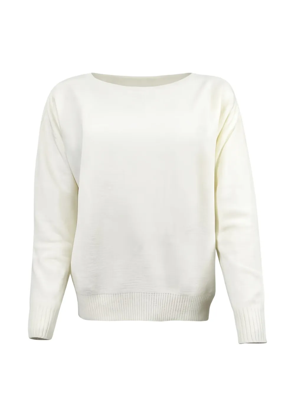 D.Exterior relaxed sweater - Weiß