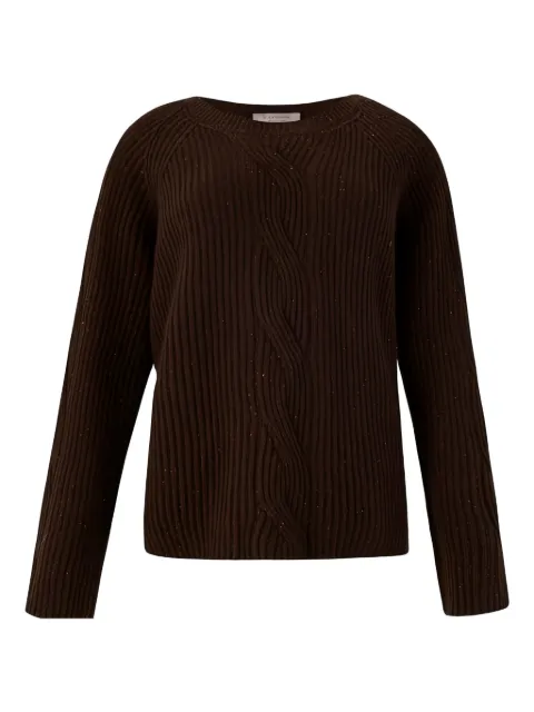 D.Exterior Pullover mit Zopfmuster
