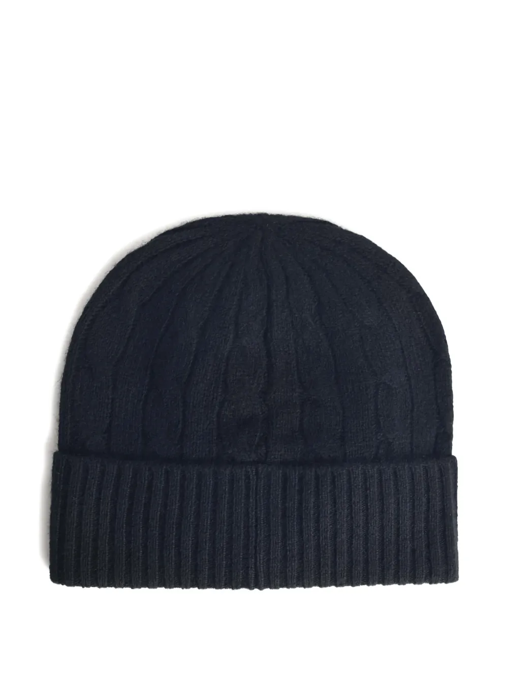 Ralph Lauren Collection cable-knit beanie - Zwart