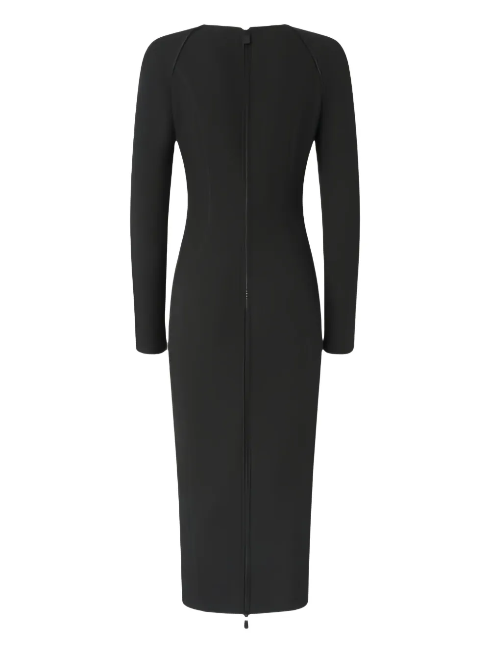 PINKO long-sleeved midi dress - Zwart