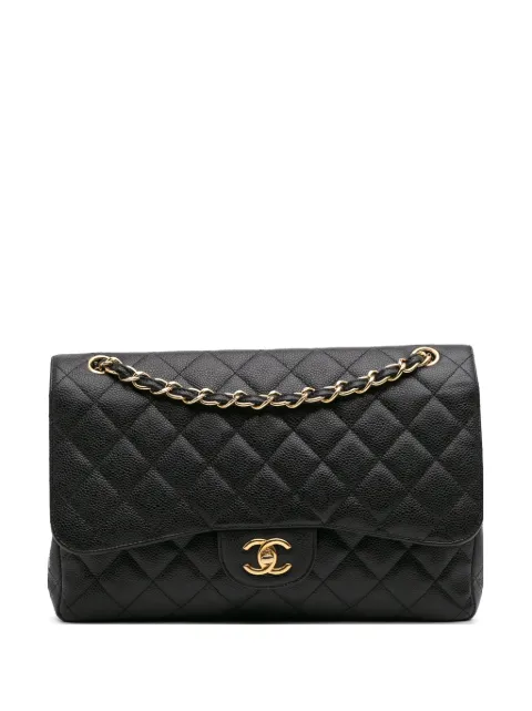 CHANEL Pre-Owned 2012 Jumbo Classic Caviar Double Flap shoulder bag