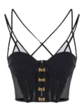 Elisabetta Franchi corset-detail tank top - Black