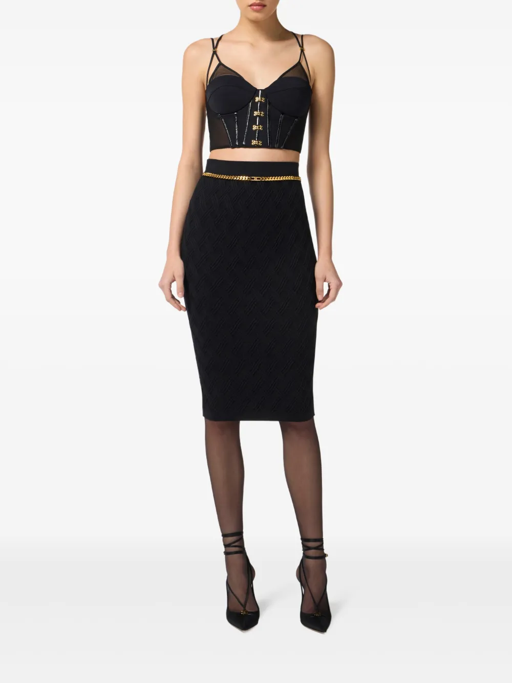Elisabetta Franchi corset-detail tank top | Vests & Tank Tops | Image 2