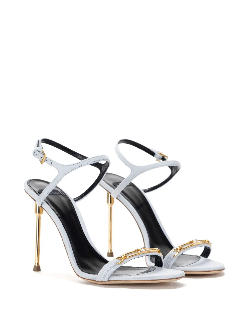 Elisabetta Franchi strappy stiletto sandals Neutrals