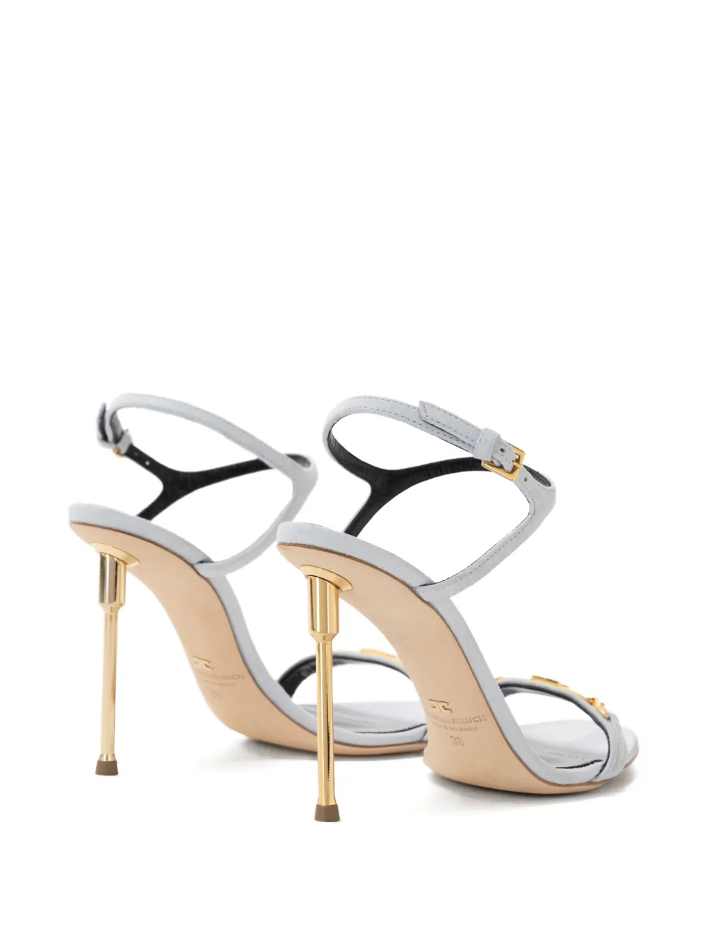 Elisabetta Franchi strappy stiletto sandals Neutrals